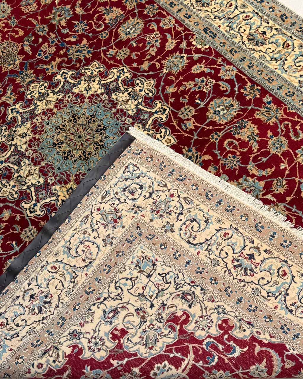 Tapete Persa Nain (Ultra Fino | Peça Rara) - 1,56 × 2,53 m