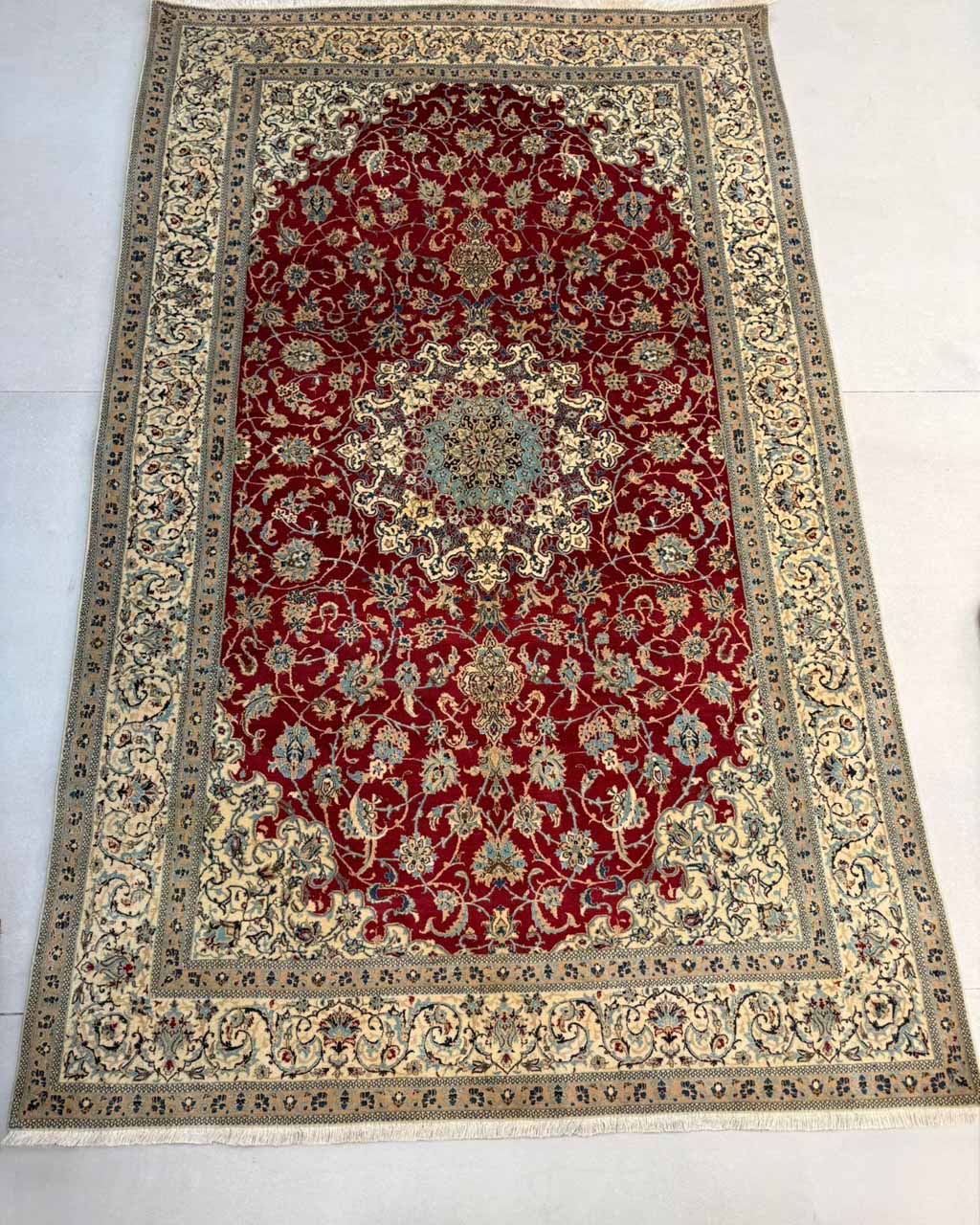 Tapete Persa Nain (Ultra Fino | Peça Rara) - 1,56 × 2,53 m