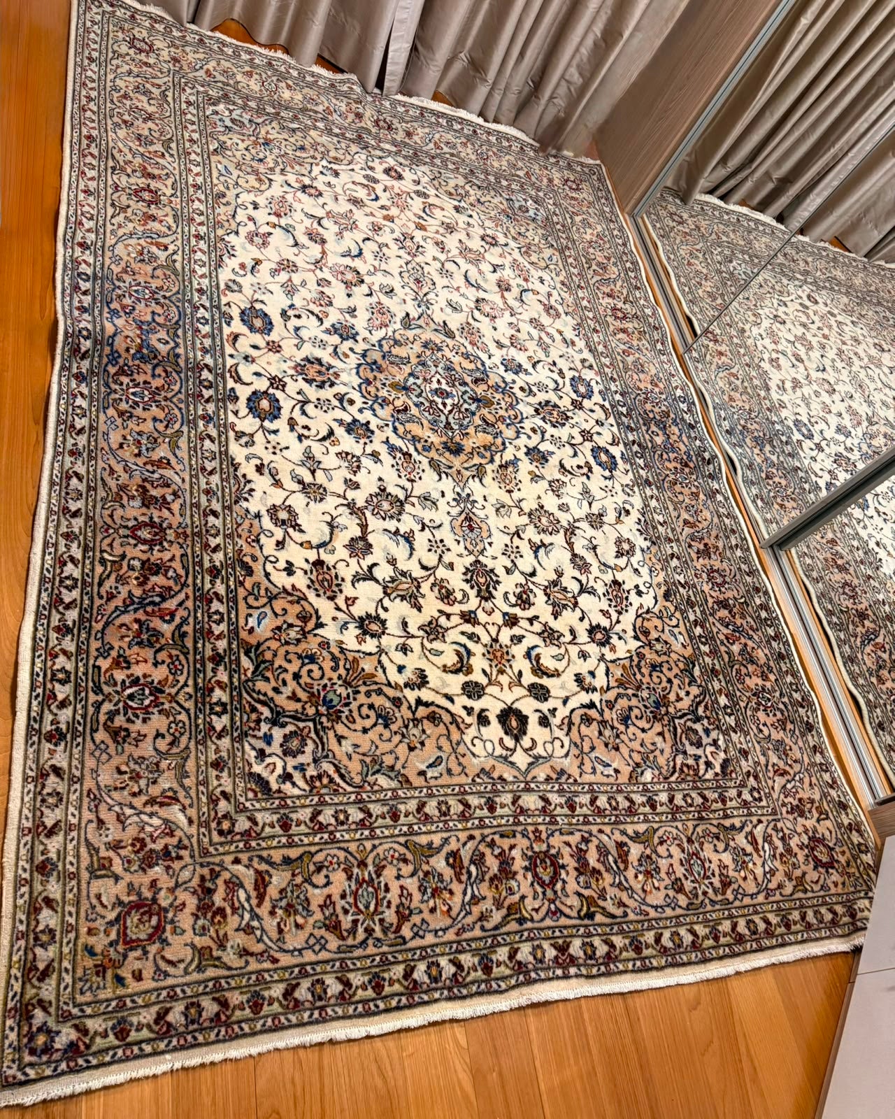 Tapete Persa Kashan (Elegância Clássica Iraniana) - 2,97 x 2,00 m