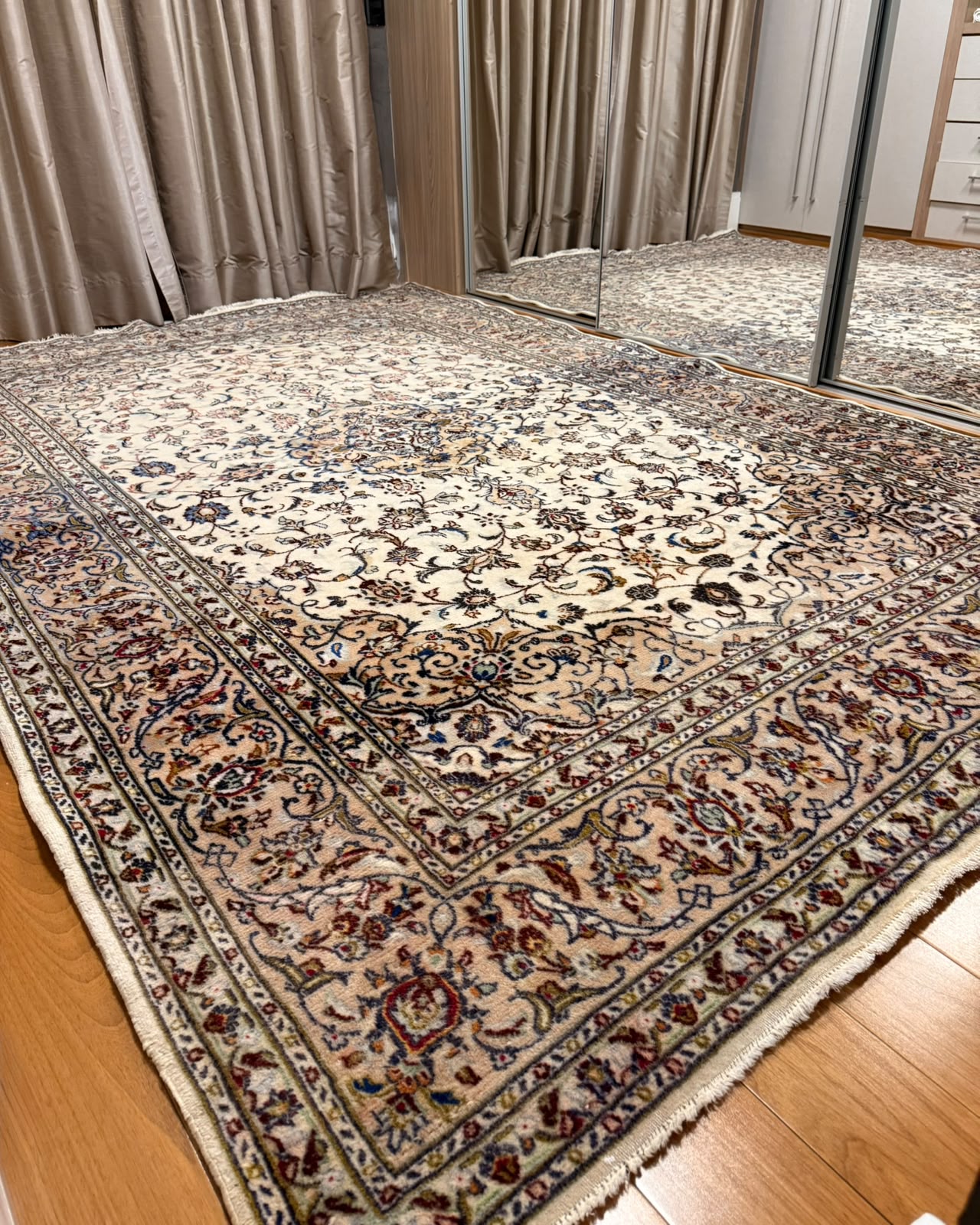 Tapete Persa Kashan (Elegância Clássica Iraniana) - 2,97 x 2,00 m