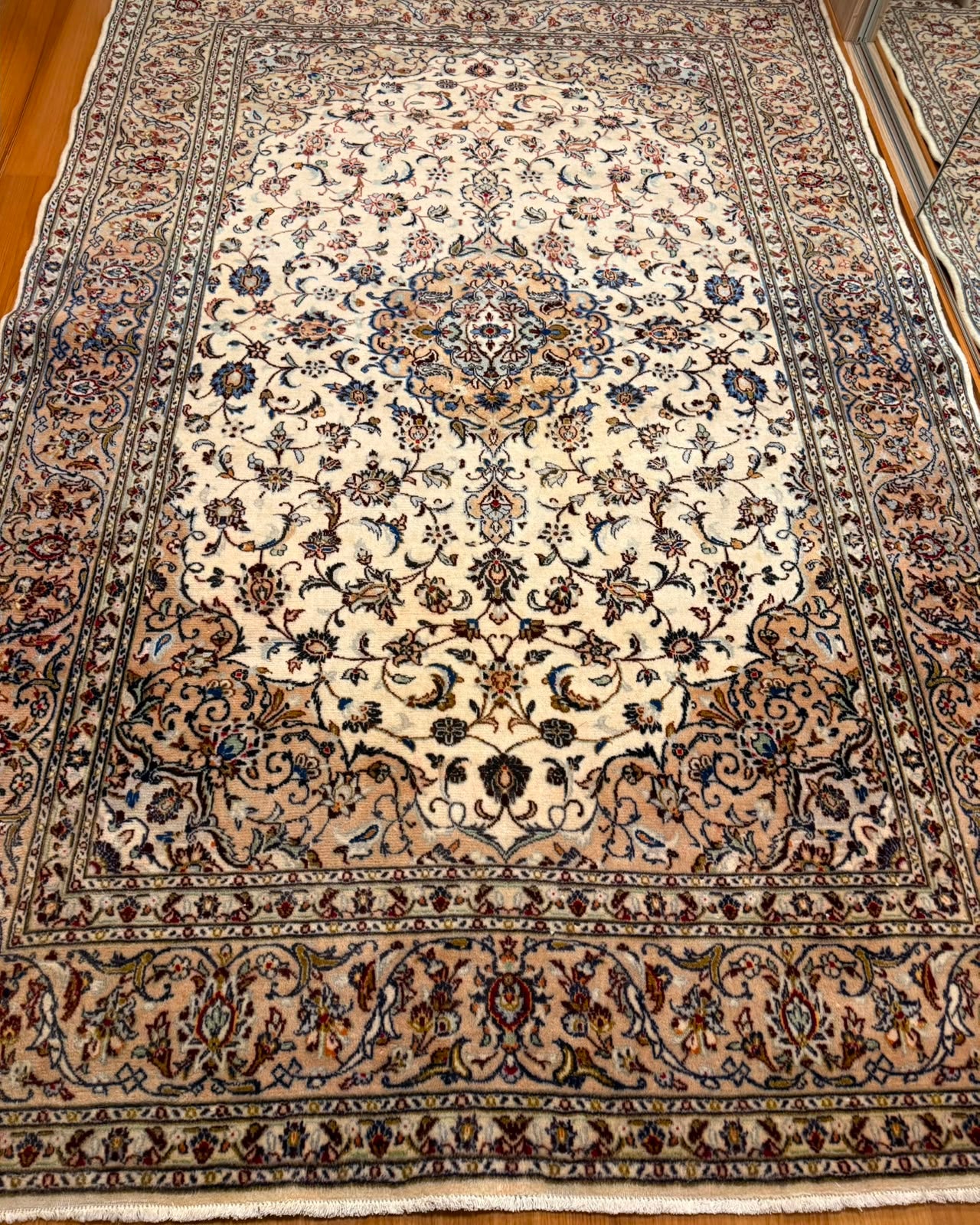 Tapete Persa Kashan (Elegância Clássica Iraniana) - 2,97 x 2,00 m