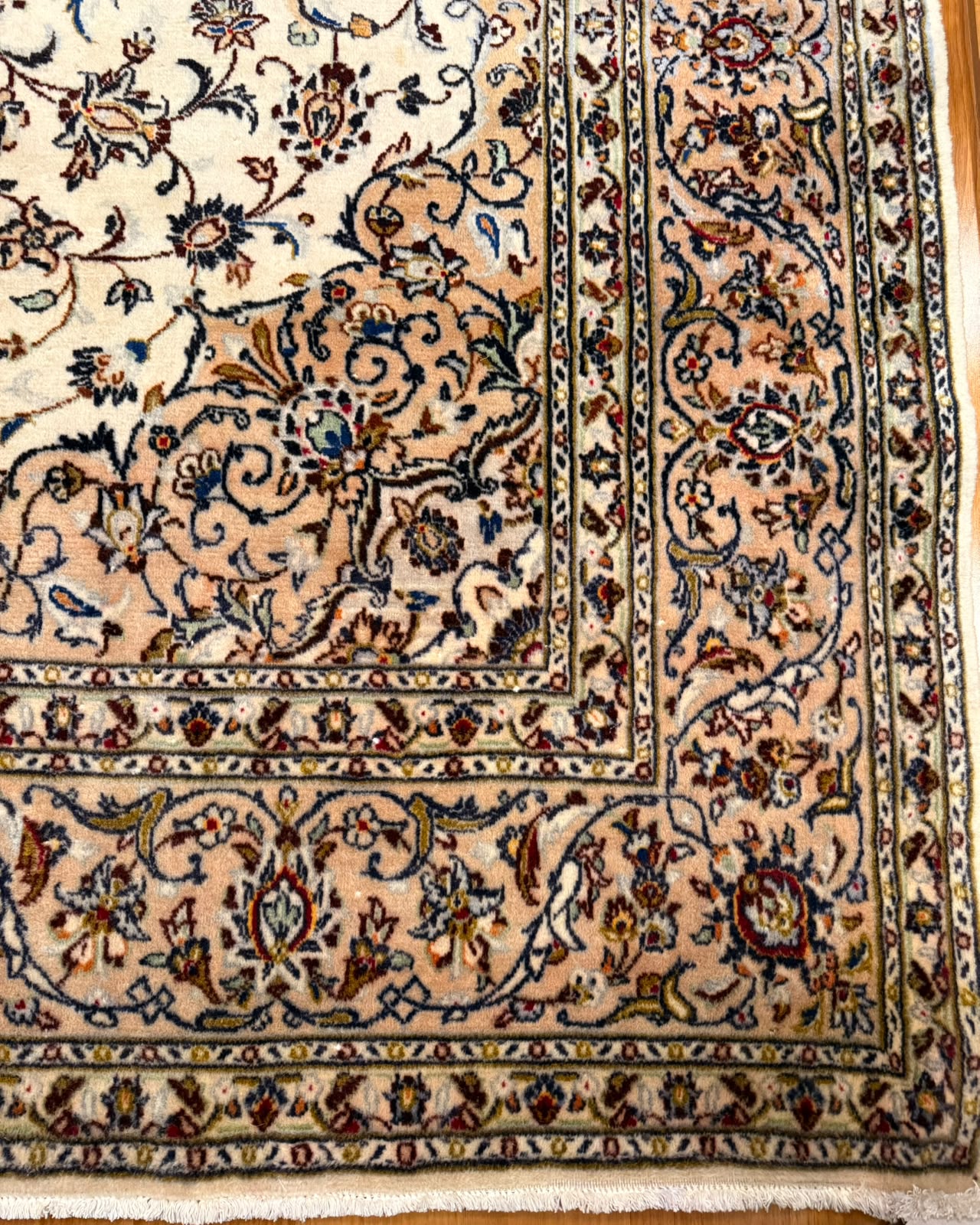 Tapete Persa Kashan (Elegância Clássica Iraniana) - 2,97 x 2,00 m