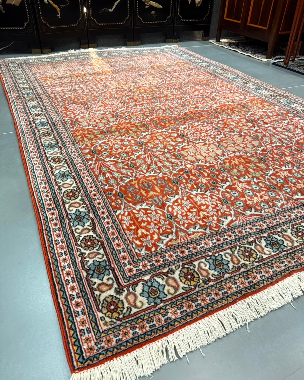 Tapete Persa Ghom (Narrativas Florais da Pérsia) - 2,33 x 1,50 m
