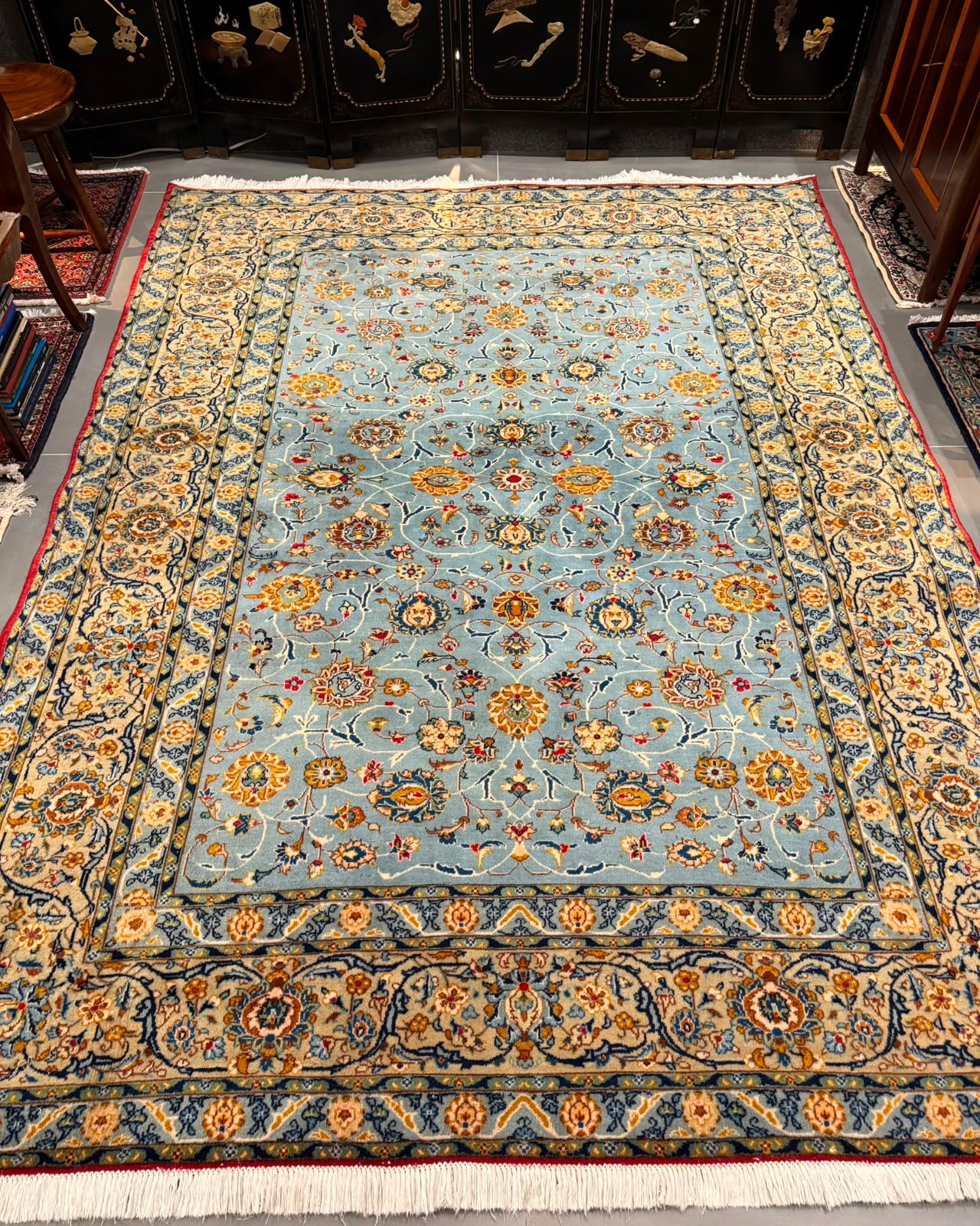 Tapete Persa Kashan (Clássico e Sofisticado) - 2,75 x 2,00 m