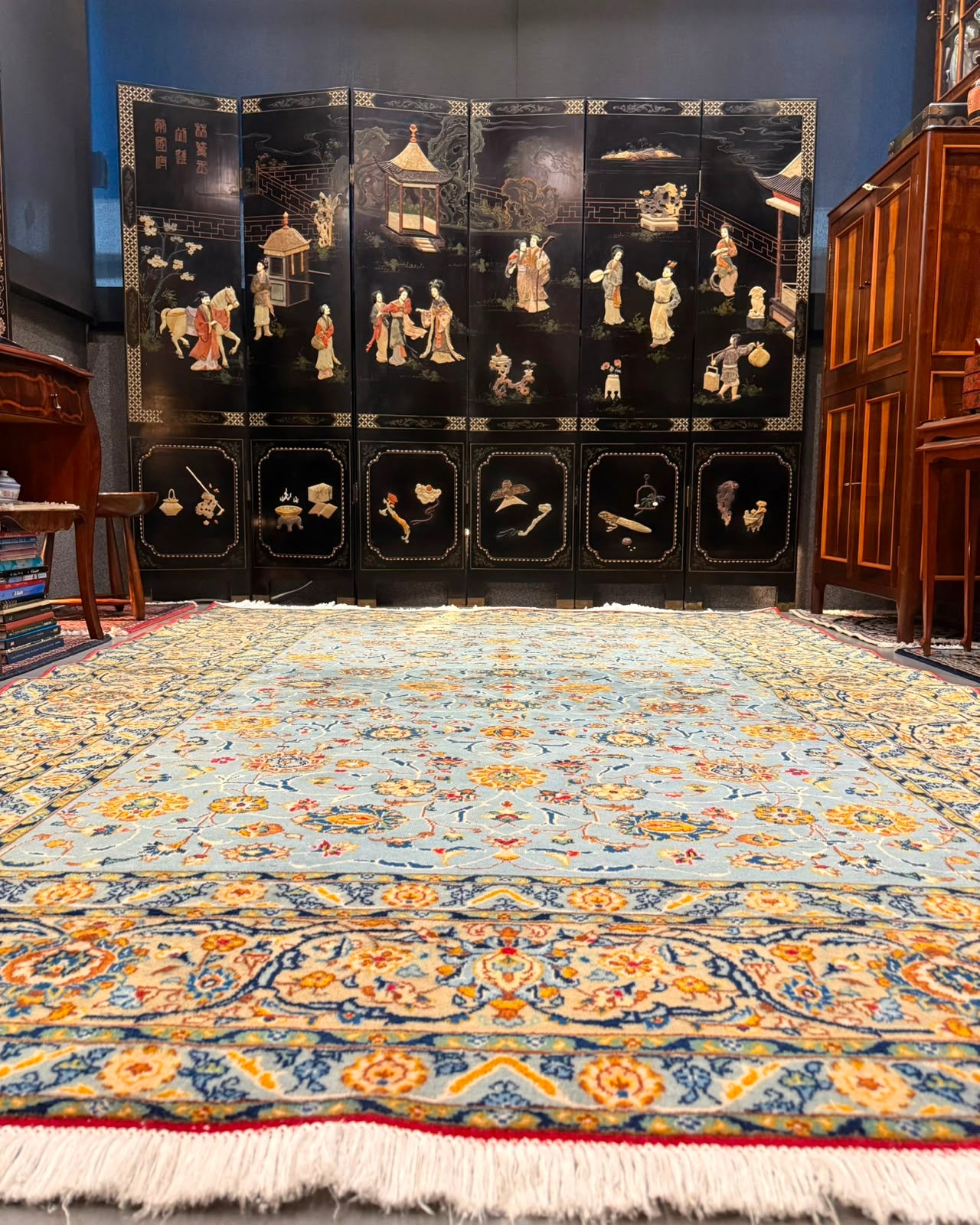 Tapete Persa Kashan (Clássico e Sofisticado) - 2,75 x 2,00 m