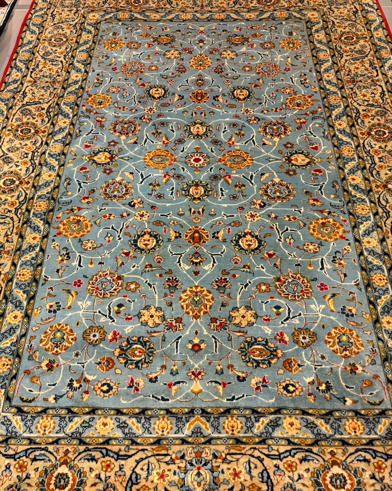 Tapete Persa Kashan (Clássico e Sofisticado) - 2,75 x 2,00 m
