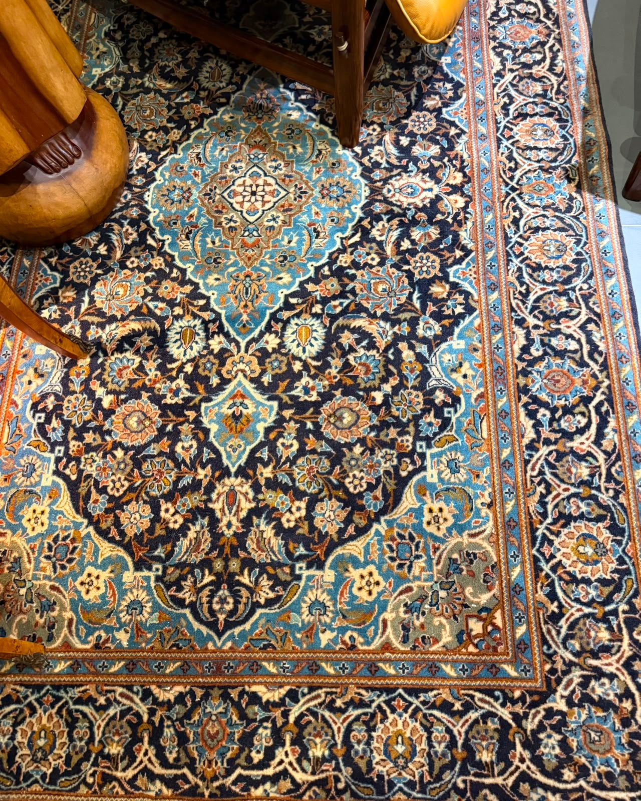Tapete Persa Ghom - 2,22 x 1,37 m