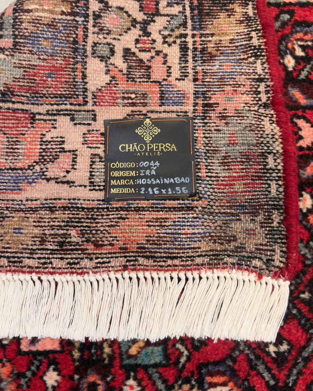 Tapete Persa Hossainabad (Autenticidade Tribal) - 2,16 x 1,56 m