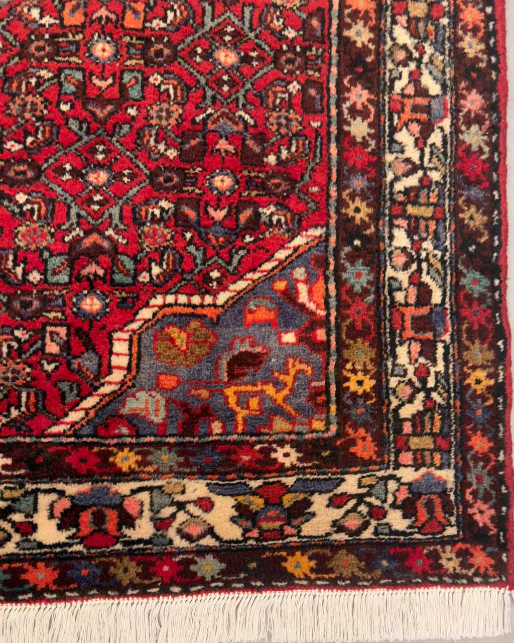 Tapete Persa Hossainabad (Autenticidade Tribal) - 2,16 x 1,56 m