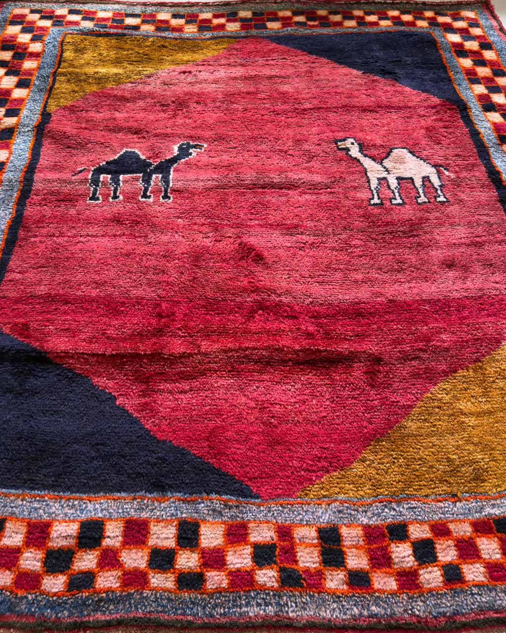 Tapete Persa Gabbeh (Arte Tribal) - 2,30 x 2,17 m
