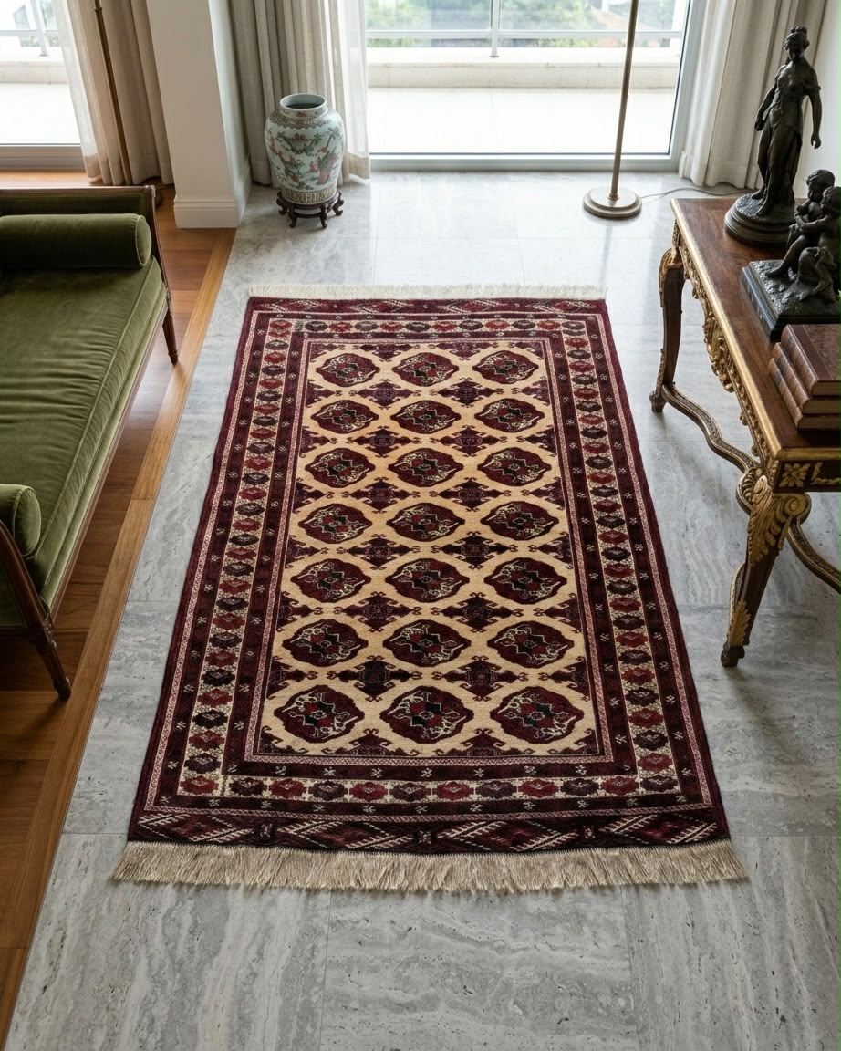 Tapete Turcomeno Tekke Bokhara - 1,83 x 1,31 m