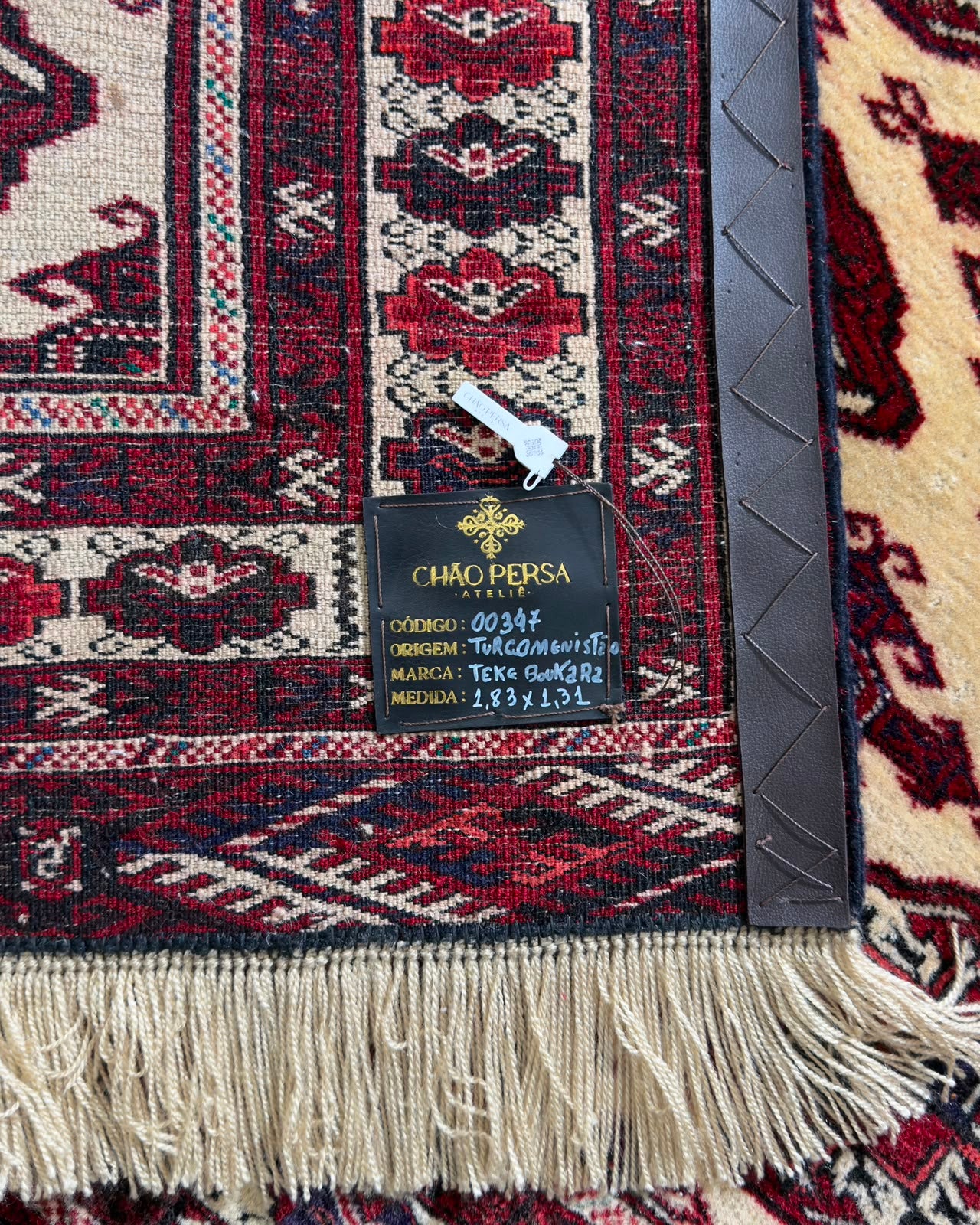 Tapete Turcomeno Tekke Bokhara - 1,83 x 1,31 m