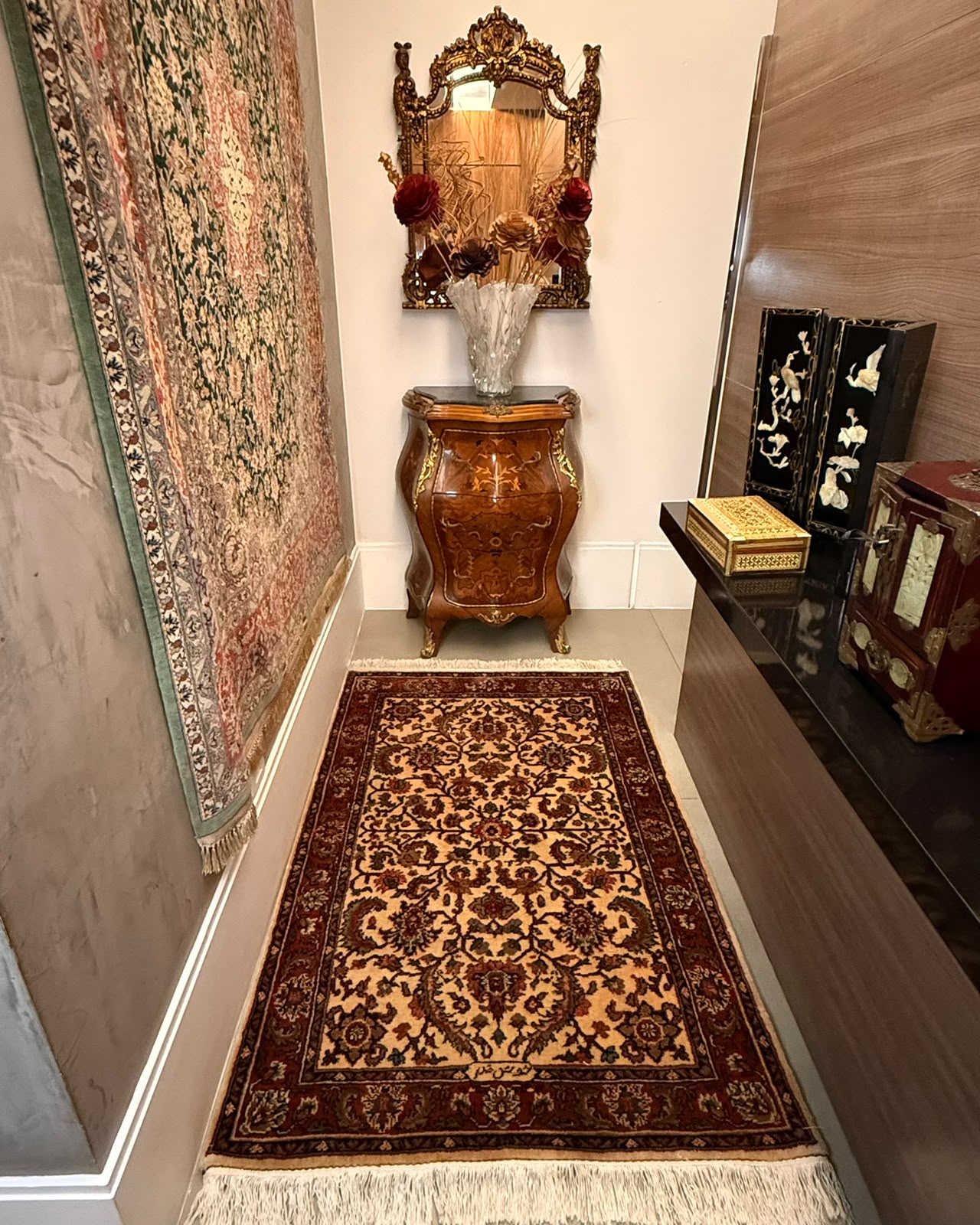 Tapete Persa Romênia Assinado (Inspiração Isfahan) - 1,56 x 1,00 m