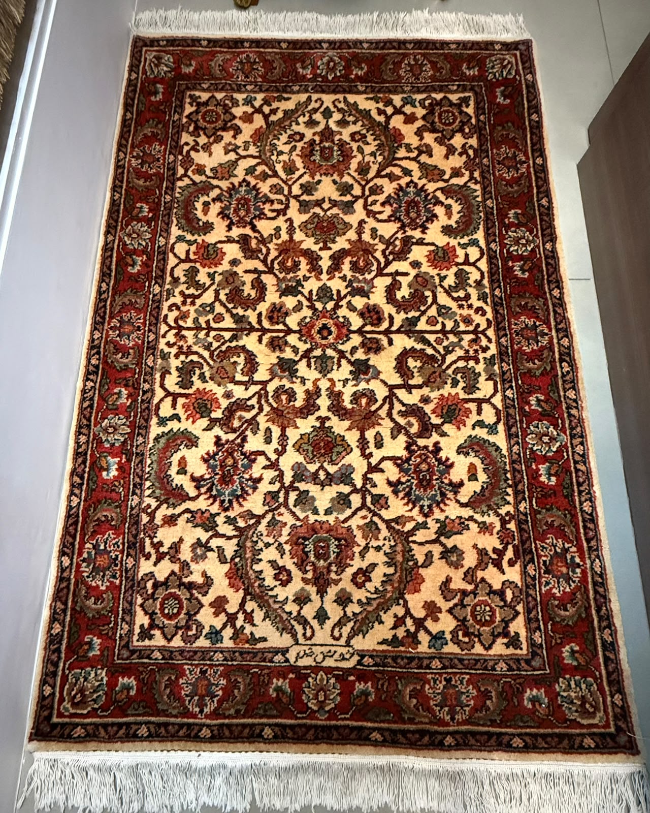 Tapete Persa Romênia Assinado (Inspiração Isfahan) - 1,56 x 1,00 m