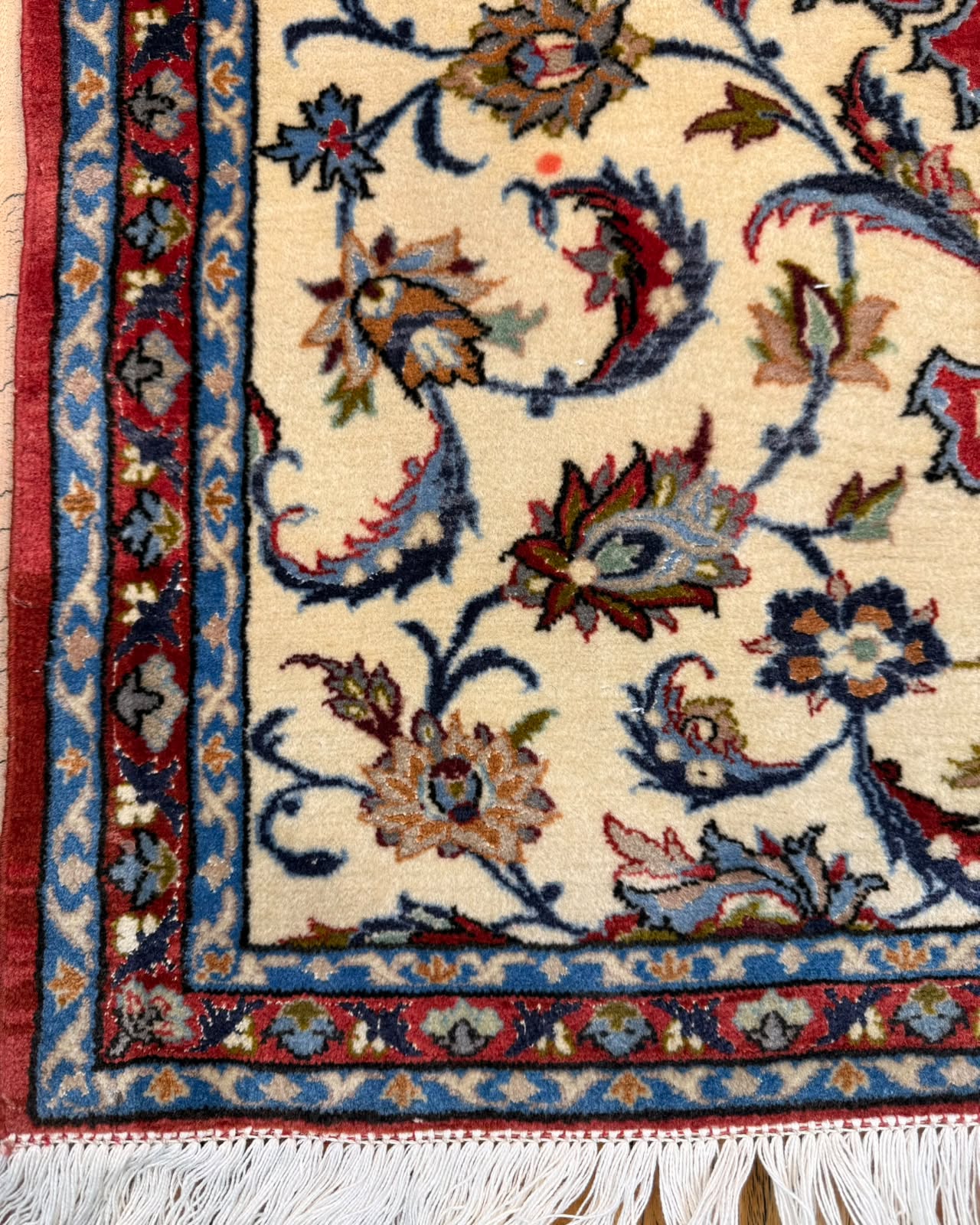 Tapete Persa Isfahan (Miniatura em Lã e Seda) - 0,94 x 0,70 m