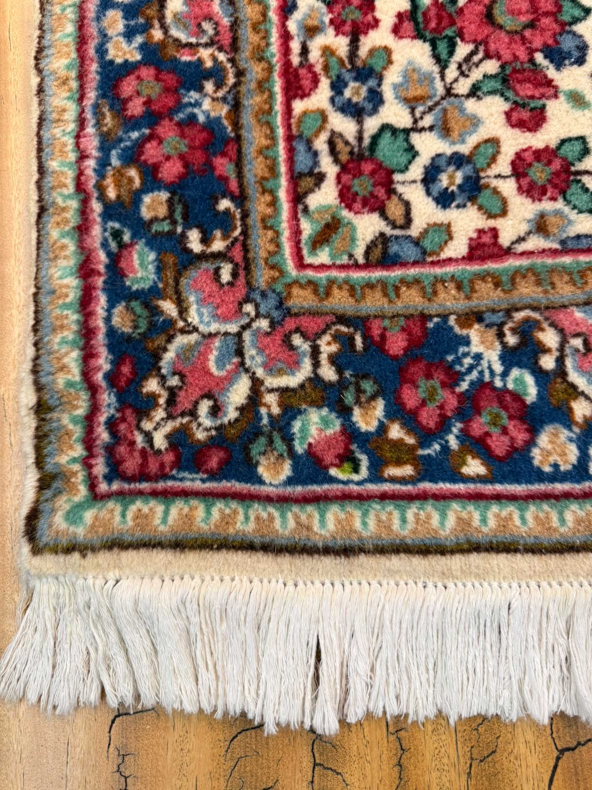 Tapete Persa Kirman (Obra Clássica Iraniana) - 1,55 × 0,89 m