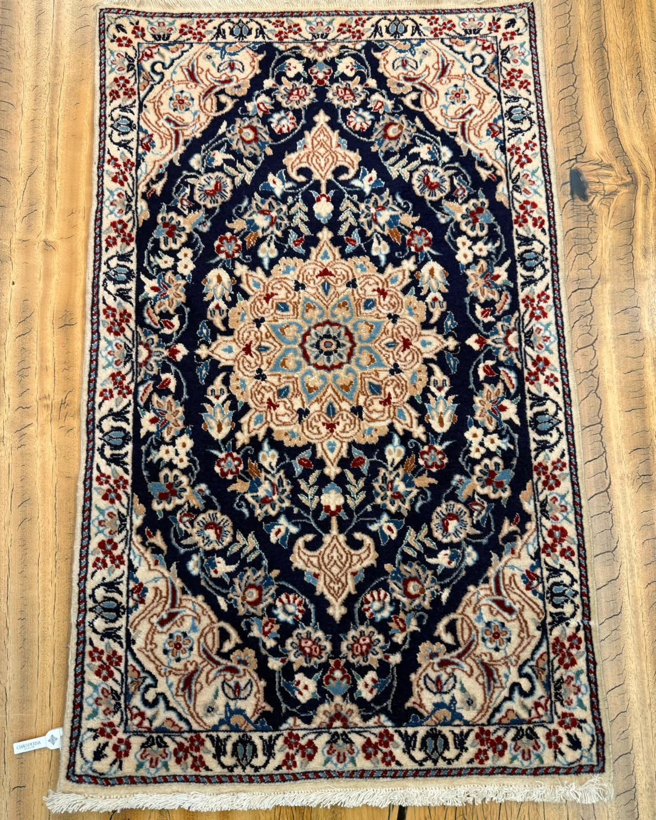 Tapete Persa Nain (Miniatura de Coleção) - 0,78 x 0,48 m