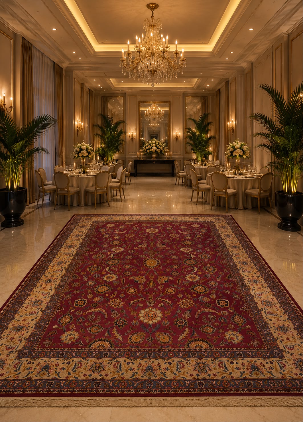 Tapete Persa Najafabad (Elegância Clássica em Escala Palaciana) - 3,60 x 2,53 m