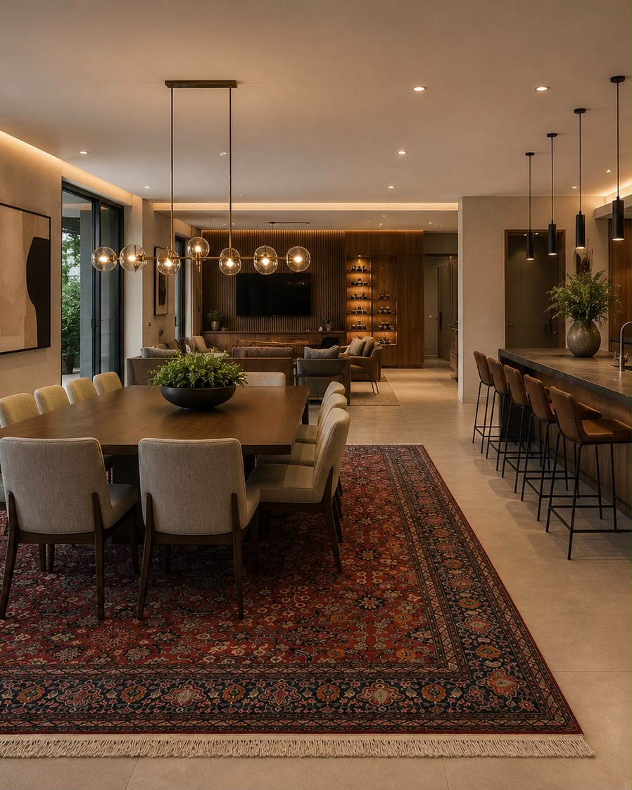 Tapete Persa Ghom (Pontos em Seda e Elegância Atemporal) -  3,20 x 2,40 m