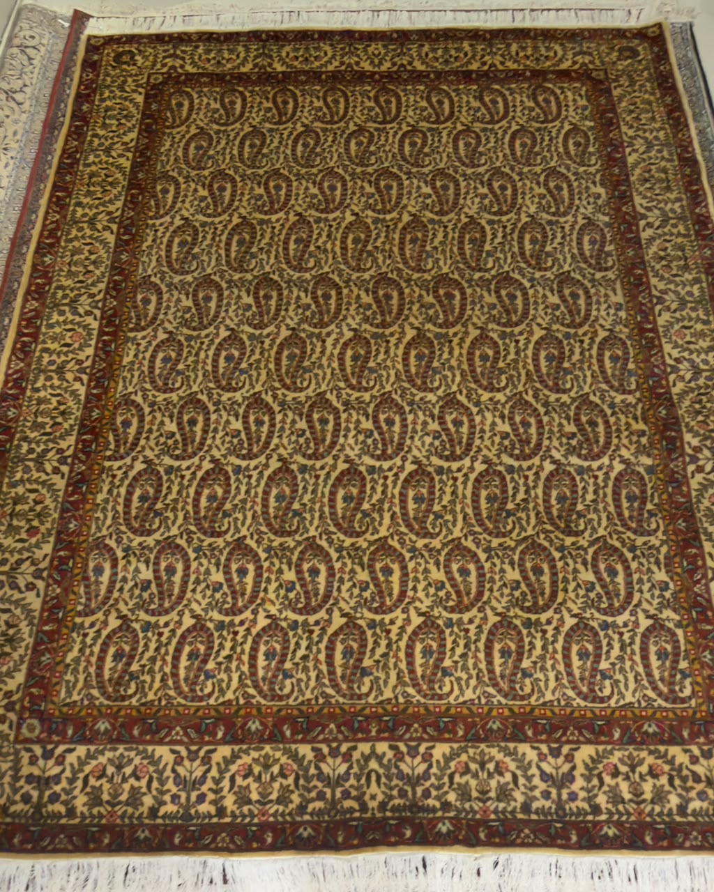 Tapete Persa Ghom com Seda - 3.03 x 2.30m