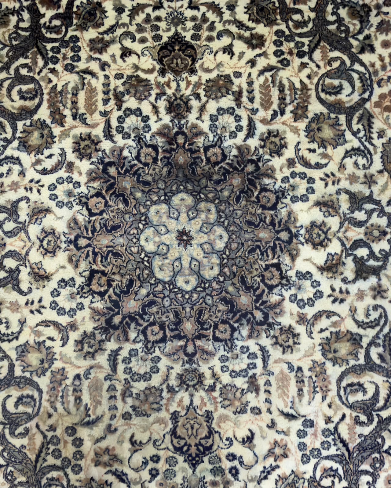 Tapete Tabriz Indiano (Algodão Mercerizado) - 3,28 x 2,43 m