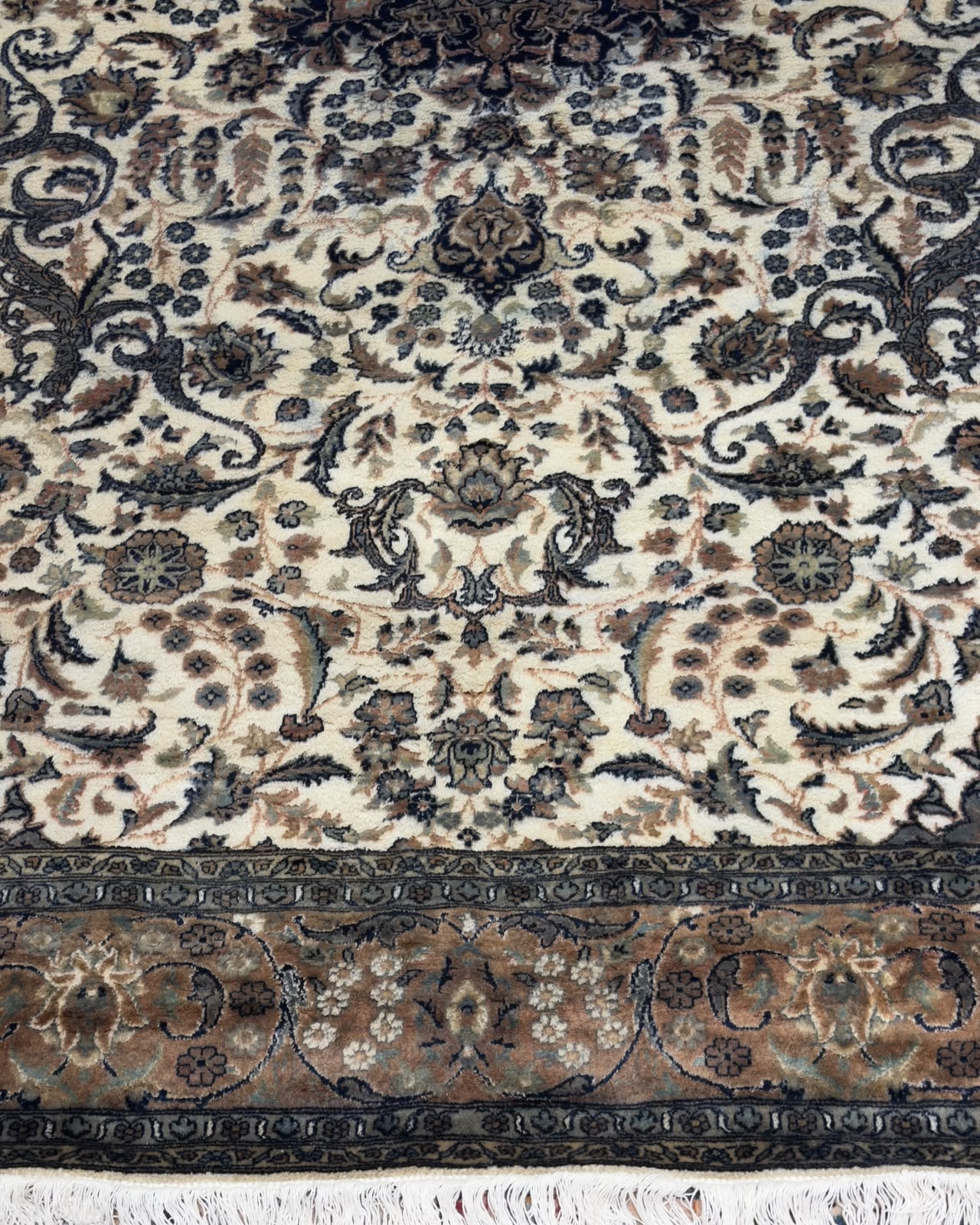 Tapete Tabriz Indiano (Algodão Mercerizado) - 3,28 x 2,43 m