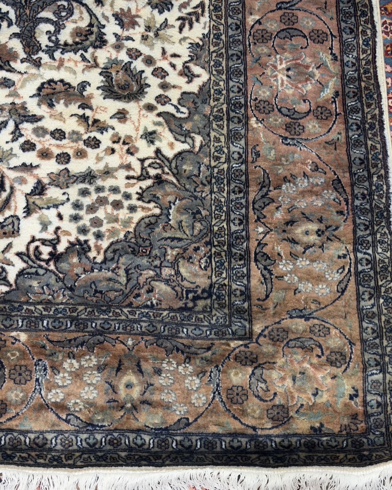 Tapete Tabriz Indiano (Algodão Mercerizado) - 3,28 x 2,43 m