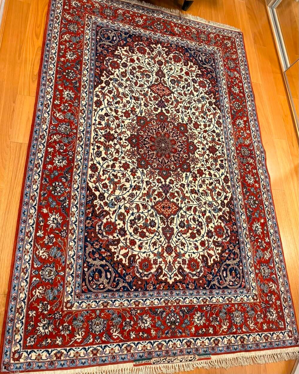 Isfahan Seirafian Assinado - 2,48 x 1,58 m