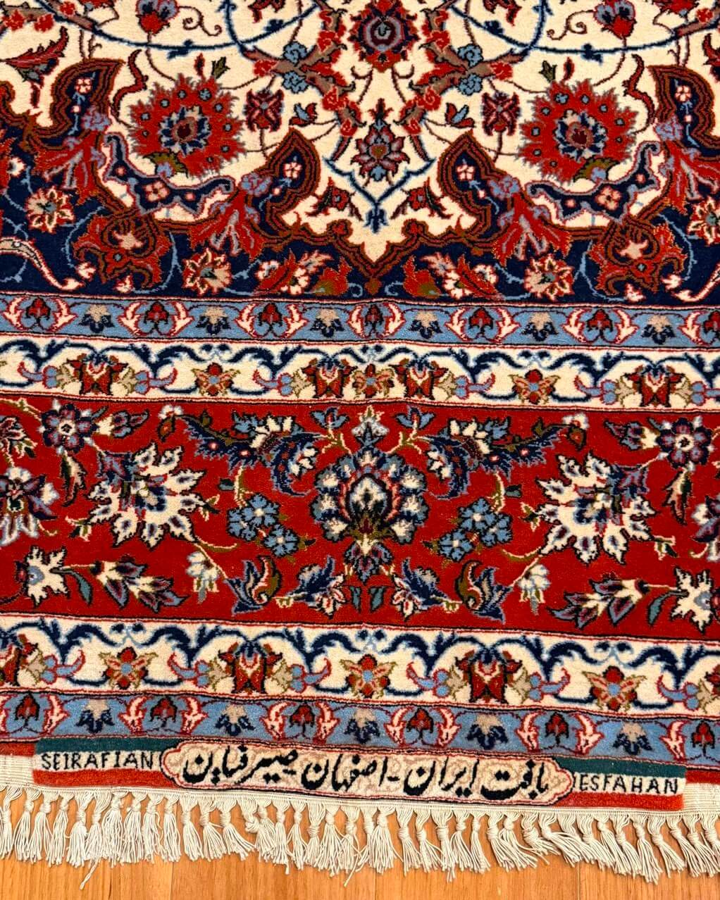 Isfahan Seirafian Assinado - 2,48 x 1,58 m