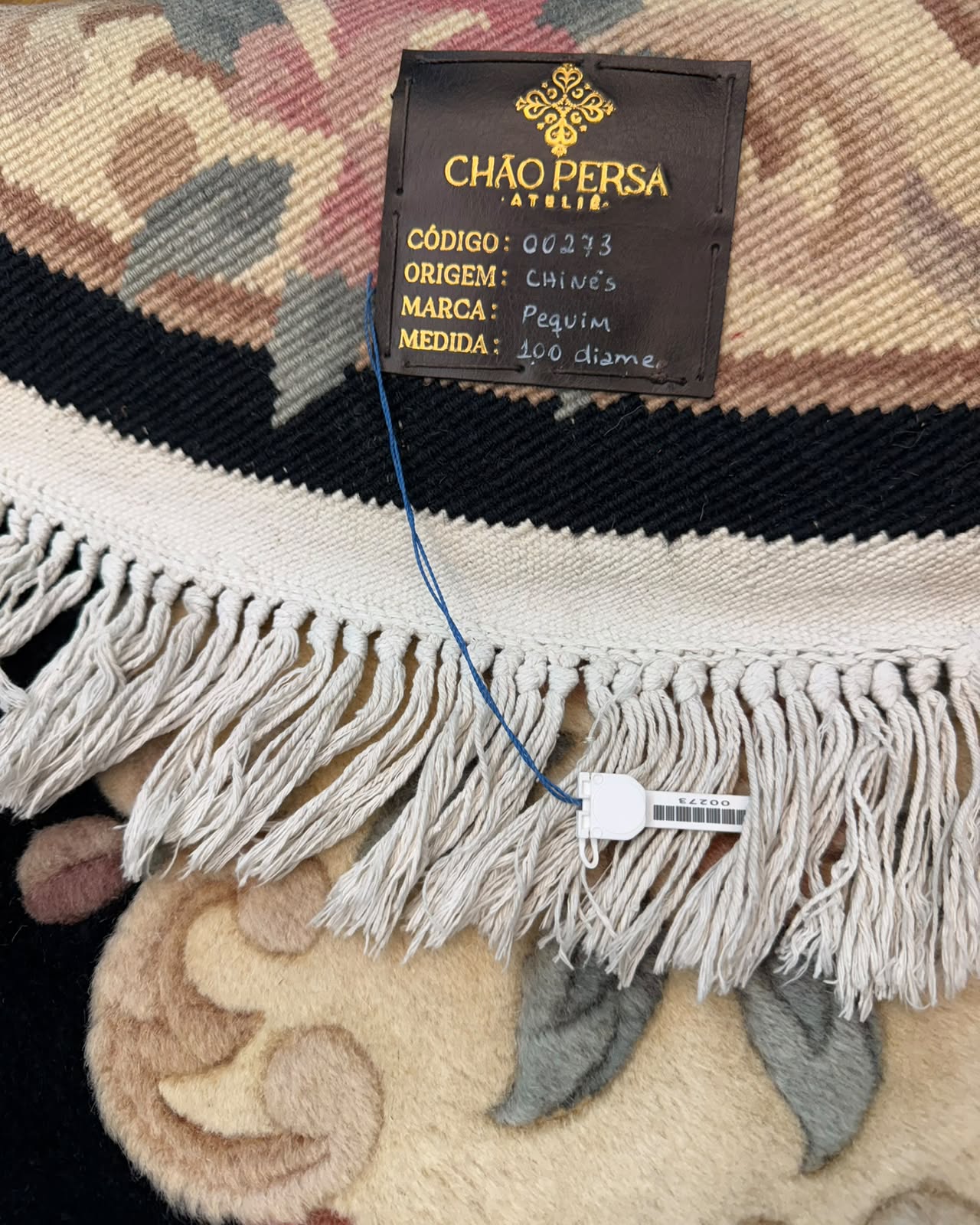 Tapete Chinês Pequim (Formato Redondo Clássico) - 1,00 m