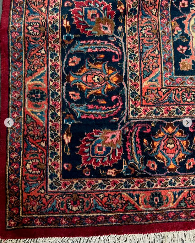 Tapete Persa Mashhad Assinado - 3,00 × 3,85 m