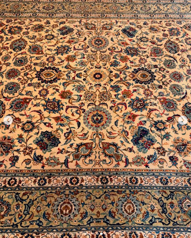 Tapete Persa Kashan - 3,98 × 2,68 m