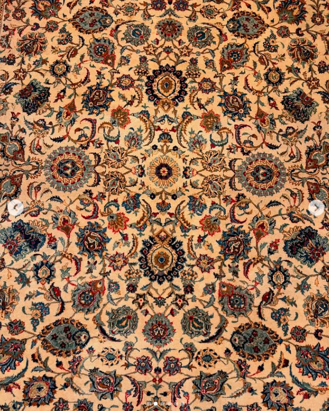 Tapete Persa Kashan - 3,98 × 2,68 m